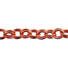 Load image into Gallery viewer, Copper 10.4mm Width by 12.3mm Length, Smooth Double Cable Chain. Price per: 1 Foot.