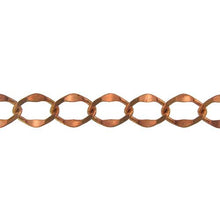 Load image into Gallery viewer, Copper 12.1mm Width by 16.2mm Length, Diamond Cut Curb Chain. Price per: 1 Foot.
