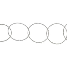 Load image into Gallery viewer, Sterling Silver 22.75mm Width / Length Diamond Cut Circle Chain. Price per: 1 Foot.