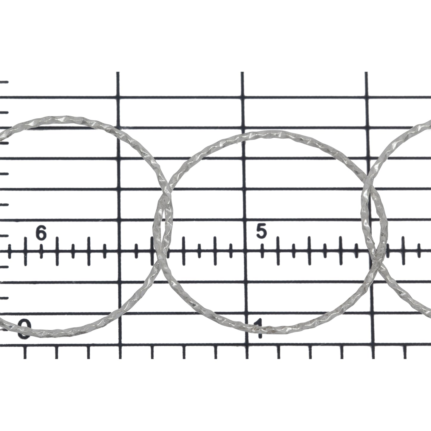 Sterling Silver 22.75mm Width / Length Diamond Cut Circle Chain. Price per: 1 Foot.