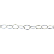 Load image into Gallery viewer, Sterling Silver 3.45mm Width by 5.10mm Length, Twisted Cable Chain. Price per: 1 Foot.