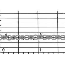 Load image into Gallery viewer, Sterling Silver 3.80mm Width / Length, Circle Rolo Chain. Price per: 1 Foot.