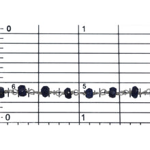 Load image into Gallery viewer, Brass Silver Plated 4.1mm Width by 2.9mm Length Natural Hand Cut Lapis Stone, Gem Stone Chain. Price per: 1 Inch.