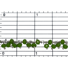 Load image into Gallery viewer, Brass Silver Plated 3.67mm Width by 2.75mm Length Natural Hand Cut Vessonite Stone, With Two of 3.67mm Width by 2.75mm Length Vessonite Stone Hanging off the Chain, Gem Stone Chain. Price per: 1 Inch.