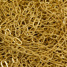 Load image into Gallery viewer, Sterling Silver - Gold Plated 1.53mm Width 3.00mm Length, Flat Cable Chain. Price per: 1 Foot.