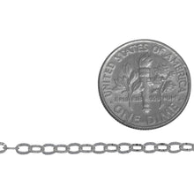 Load image into Gallery viewer, Sterling Silver 2.32mm Width 3.12mm Length, Corrugated Cable Chain. Price per: 1 Foot.