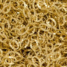 Load image into Gallery viewer, Sterling Silver - Gold Plated 2.32mm Width 3.12mm Length, Corrugated Cable Chain. Price per: 1 Foot.