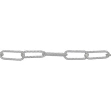 Load image into Gallery viewer, Chain by Foot. Sterling Silver 4.45mm Width by 11.36mm Length, Twisted Elongated Cable Chain. Price per: 1 Foot.