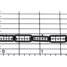 Load image into Gallery viewer, Sterling Silver - Rhodium Plated 5.00mm Width by 12.80mm Length, Twisted Elongated Cable Chain. Price per: 1 Foot.