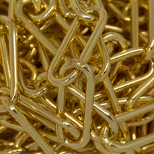 Load image into Gallery viewer, Sterling Silver - Gold Plated 6.00mm Width by 15.50mm Length, Smooth Elongated Cable Chain. Price per: 1 Foot.