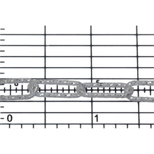 Load image into Gallery viewer, Sterling Silver 6.00mm Width by 15.50mm Length, Diamond Cut Elongated Cable Chain. Price per: 1 Foot.