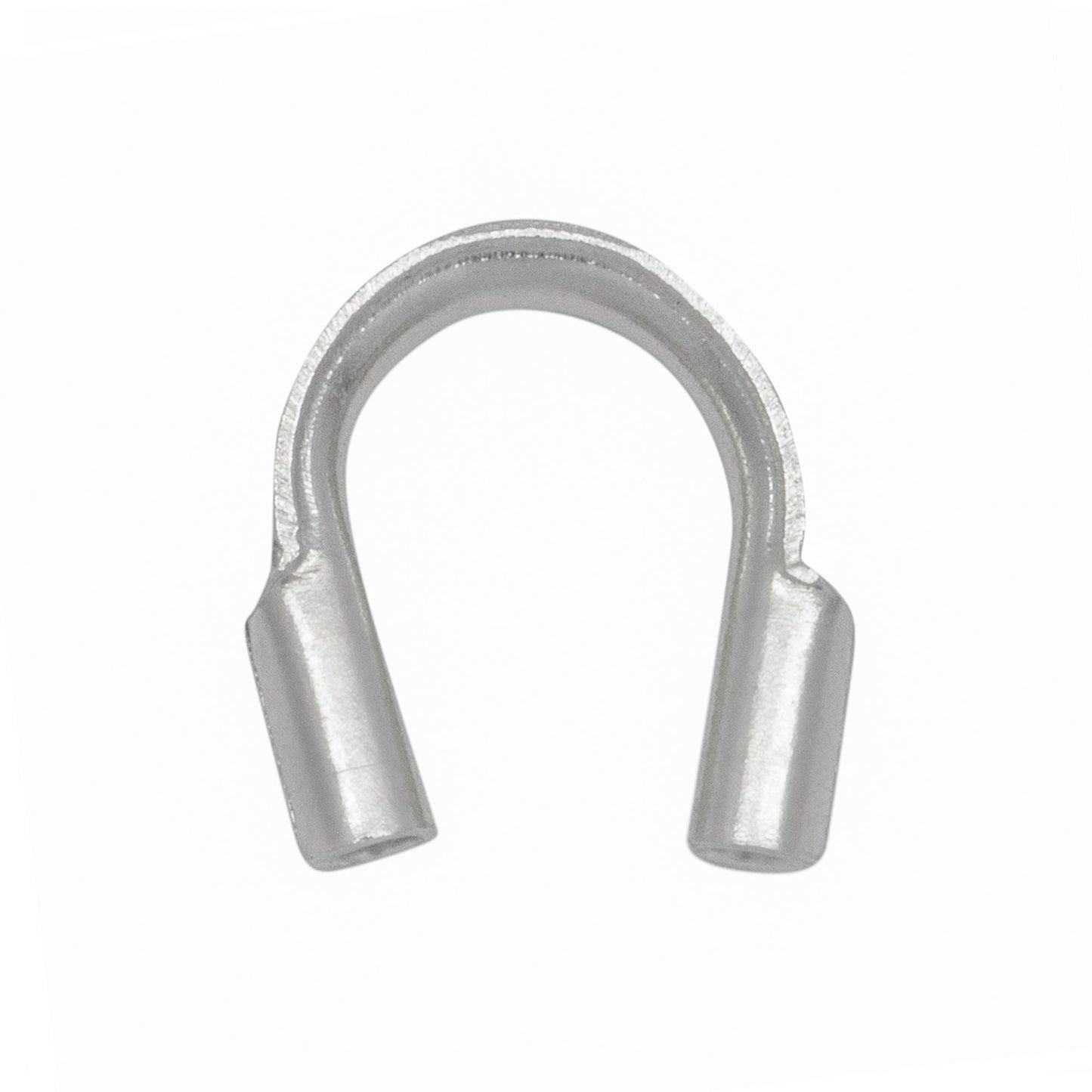 Wire Savers. Sterling Silver 3.9mm by 4.5mm Wire Savers for Small Wire. Quantity Per Pack: 100 Pieces.