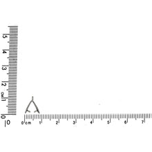 Load image into Gallery viewer, Sterling Silver, 2.5mm Width by 6.7mm Length by 10.7mm Height, Teardrop Pinch Bail with 2.4mm Width / Length Fix Ring at the top. Quantity per pack - 4 Pieces.