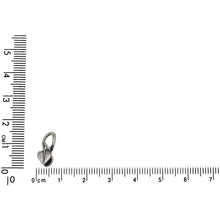 Load image into Gallery viewer, Sterling Silver, 5.8mm Width by 5.7mm Length by 14.2mm Height, Leaf Pinch Bail with 6.1mm Width by 2.0mm Length by 7.9mm Height, Sliding Bail at the top. Quantity per pack - 2 Pieces.