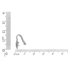 Load image into Gallery viewer, Sterling Silver Oxidized 9.3mm Width by 17.0mm Height, Flower Pinch Bail. Quantity per pack - 5 Pieces.