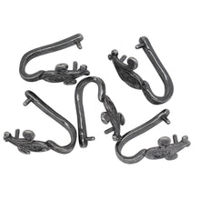 Load image into Gallery viewer, Sterling Silver Oxidized 9.5mm Width by 15.5mm Height, Flower Shrub Pinch Bail. Quantity per pack - 5 Pieces.