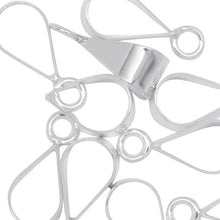 Load image into Gallery viewer, Sterling Silver 6.8mm Width by 11.5mm Height, Sliding Bail with 18.0 gauge 4.5mm Open Ring at the bottom. Quantity per pack - 10 Pieces.