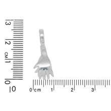 Load image into Gallery viewer, Sterling Silver 9.4mm Width by 16.4mm Height, Side To Side Hand Pinch Bail with 6.3mm Width by 8.0mm Height, Sliding Bail at the top. Quantity per pack - 5 Pieces.