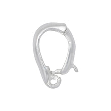 Load image into Gallery viewer, Bails. Sterling Silver 13.4mm Height by 3.2mm Length by 7.9mm Width, Enhancer Bail with 19.0 Gauge, 2.9mm Open Ring at the bottom. Quantity per pack - 5 Pieces.