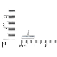 Load image into Gallery viewer, Sterling Silver 3.0mm Width by 10.3mm Length Smooth Square Curved Tube, Sliding Bail with 18 Gauge 4.0mm Closed Ring at the Bottom. Quantity per pack - 10 Pieces.