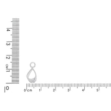 Load image into Gallery viewer, Sterling Silver 7.0mm Width by 10.3mm Height by 6.4mm Length, Filigree Sliding Bail with 17.0 Gauge 4.1mm Open Ring. Quantity per pack - 5 Pieces.