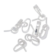 Load image into Gallery viewer, Sterling Silver 2.0mm Length by 2.3mm Width by 7.0mm Height, Smooth Sliding Bail With 6.9mm Screw Eye at the Bottom, Screw On Bail. Quantity per pack - 10 Pieces.
