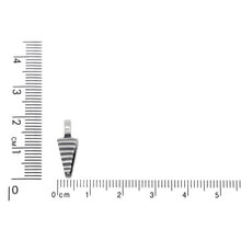 Load image into Gallery viewer, Sterling Silver Oxidized 2.2mm Length by 6.1mm Width, Smooth Sliding Bail With 7.8mm Width by 6.5mm Length, Corrugated Pinch Bail at the Bottom. Quantity per pack - 5 Pieces.