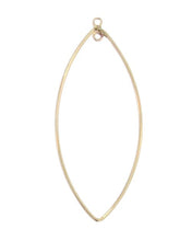 Load image into Gallery viewer, Gold Filled, 20.4mm Width by 0.9mm Length by 47.5mm Height, Marquise Chandelier. Quantity Per Pack: 2 Pieces.