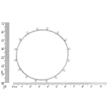 Load image into Gallery viewer, Sterling Silver 61.50mm Width / Length Hammered Bangle with 16 of 2.45mm Width / Length Smooth Fix Ring on outside of the Bangle. Quantity Per Pack: 1 Piece.