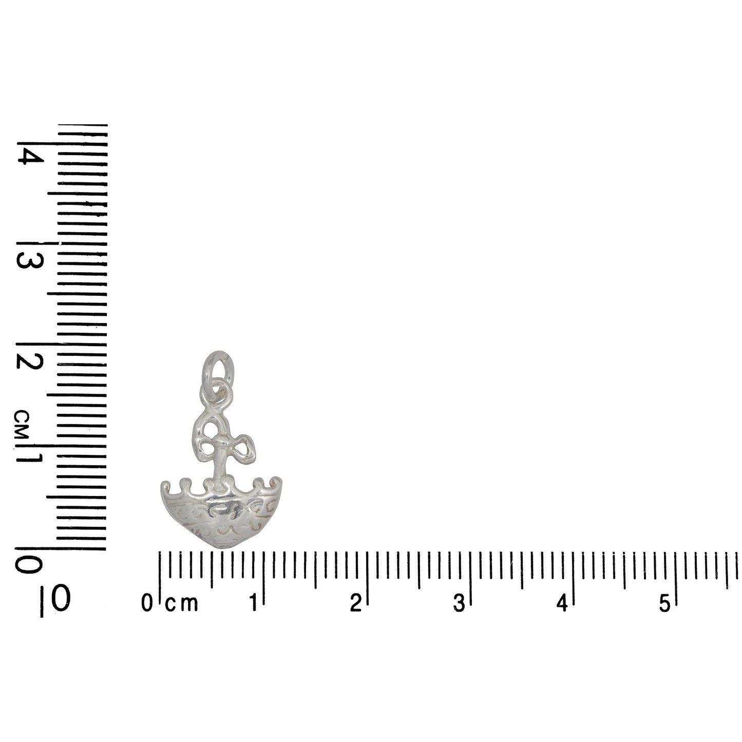 Sterling Silver, 12.3mm Width by 1.9mm Length by 16.3mm Height, Umbrella Charm. Quantity Per Pack: 5 Pieces.