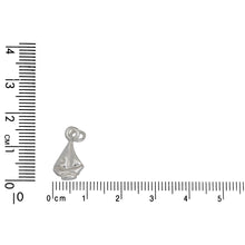 Load image into Gallery viewer, Sterling Silver, 9.3mm Width by 2.4mm Length by 16.0mm Height, Sail Boat Charm. Quantity Per Pack: 5 Pieces.
