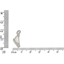 Load image into Gallery viewer, Sterling Silver, 7.8mm Width by 2.1mm Length by 17.1mm Height, Harp Charm. Quantity Per Pack: 5 Pieces.
