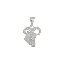 Load image into Gallery viewer, Sterling Silver, 16.6mm Width by 2.0mm Length by 20.8mm Height, Satyr Pendant / Charm. Quantity Per Pack: 2 Pieces.