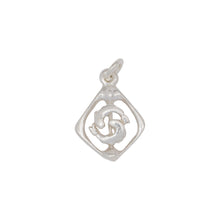 Load image into Gallery viewer, Sterling Silver, 13.6mm Width by 2.2mm Length by 18.4mm Height, Pisces Charm. Quantity Per Pack: 4 Pieces.