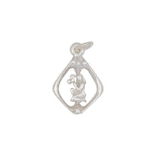 Load image into Gallery viewer, Sterling Silver, 13.1mm Width by 2.8mm Length by 18.9mm Height, Virgo Charm. Quantity Per Pack: 4 Pieces.