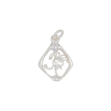 Load image into Gallery viewer, Sterling Silver, 13.2mm Width by 2.1mm Length by 18.4mm Height, Cancer Charm. Quantity Per Pack: 4 Pieces.