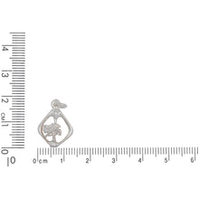 Load image into Gallery viewer, Sterling Silver, 13.3mm Width by 2.4mm Length by 18.9mm Height, Aries Charm. Quantity Per Pack: 4 Pieces.