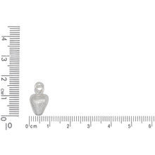 Load image into Gallery viewer, Sterling Silver, 9.4mm Width by 3.5mm Length by 15.1mm Height, Strawberry Charm. Quantity Per Pack: 4 Pieces.