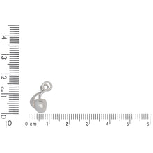 Load image into Gallery viewer, Sterling Silver, 8.7mm Width by 6.4mm Length by 15.8mm Height, Apple Charm. Quantity Per Pack: 2 Pieces.