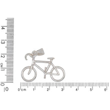 Load image into Gallery viewer, Sterling Silver, 32.0mm Width by 5.6mm Length by 21.5mm Height, Bicycle Pendant. Quantity Per Pack: 1 Piece.