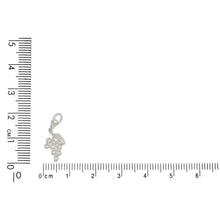 Load image into Gallery viewer, Sterling Silver, 8.3mm Width by 5.0mm Length by 17.2mm Height, Grapes Charm. Quantity Per Pack: 3 Pieces.