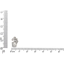 Load image into Gallery viewer, Sterling Silver, 7.1mm Width by 7.0mm Length by 12.8mm Height, Pig in a Barrel Charm. Quantity Per Pack: 1 Piece.