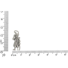 Load image into Gallery viewer, Sterling Silver, 5.3mm Width by 9.6mm Length by 22.3mm Height, Pirate Charm. Quantity Per Pack: 1 Piece.