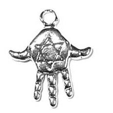 Load image into Gallery viewer, Charms. Sterling Silver, 16.0mm Width by 3.0mm Length by 19.4mm Height, Hamish Hand Charm. Quantity Per Pack: 1 Piece.