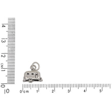 Load image into Gallery viewer, Sterling Silver, 12.5mm Width by 6.0mm Length by 11.2mm Height, Camper Trailer Charm. Quantity Per Pack: 1 Piece.