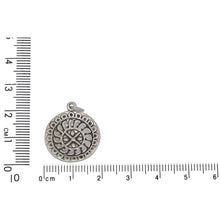 Load image into Gallery viewer, Sterling Silver, 19.4mm Width by 3.9mm Length by 22.0mm Height, Textured Plate Charm. Quantity Per Pack: 1 Piece.