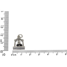 Load image into Gallery viewer, Sterling Silver, 13.3mm Width by 7.6mm Length by 17.1mm Height, Liberty Bell Charm. Quantity Per Pack: 1 Piece.