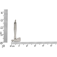 Load image into Gallery viewer, Sterling Silver, 11.7mm Width by 2.3mm Length by 25.9mm Height, Hatchet Charm. Quantity Per Pack: 1 Piece.