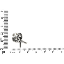 Load image into Gallery viewer, Sterling Silver, 14.2mm Width by 4.1mm Length by 19.7mm Height, Snow Shoes Charm. Quantity Per Pack: 1 Piece.