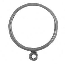 Load image into Gallery viewer, Charms. Sterling Silver, 21.1mm Width by 2.3mm Length by 25.3mm Height, Charm Ring, Size 9. Quantity Per Pack: 1 Piece.